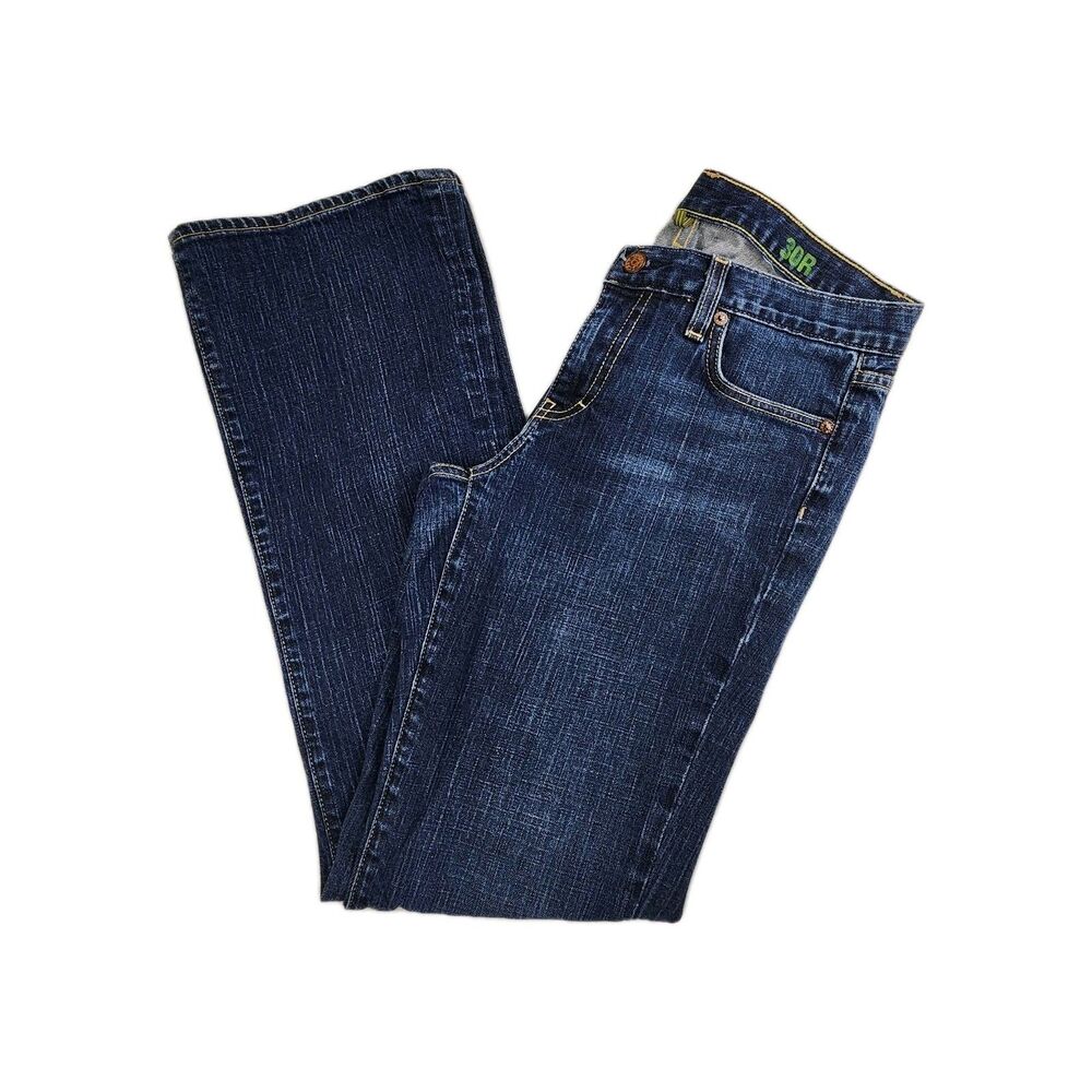J.Crew Bootcut Jeans Womens 30R Dark Wash Mid Rise Made/USA 2006 Cotton Classic